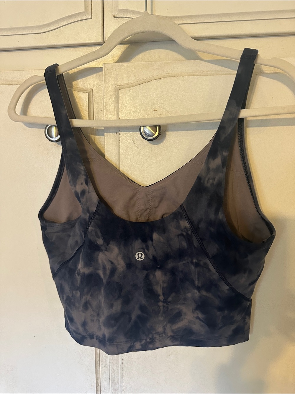 LULULEMON Align Crop Tank Top Diamond Dye Lunar Rock True Navy - Picture 5 of 9